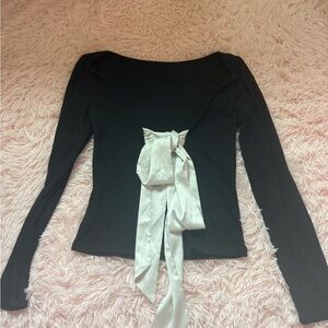 Elegant Black and White Women's Top
